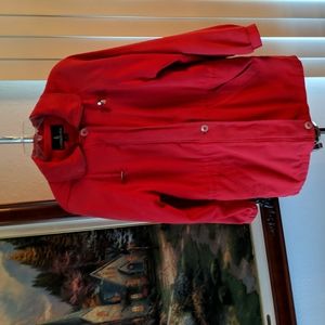 London Fog Women’s Zip Rain Soft Coat With Removable Hoodis S